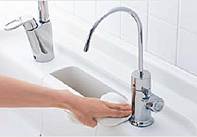 キッチン浄水器 DIYでの取替えのイメージ